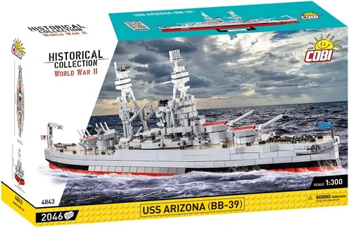 Vista 3 de COBI - Colección histórica de la Segunda Guerra Mundial, USS Arizona (BB-39)