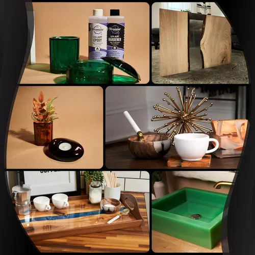 Vista 6 de Promise Epoxy Resina UV Art de 1 galón – Kit de resina epoxi con revestimiento transparente con acabado duro resistente a los rayos ultravioleta