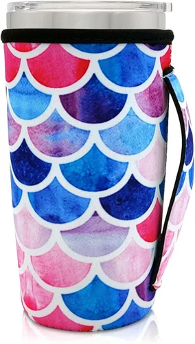 Vista 101 de Fundas Aislantes de Neopreno Portavasos con Asa para Vasos Tumbler de 20oz, Funda Reutilizable para Café Helado Para Tazas de Café de 30oz - 32oz