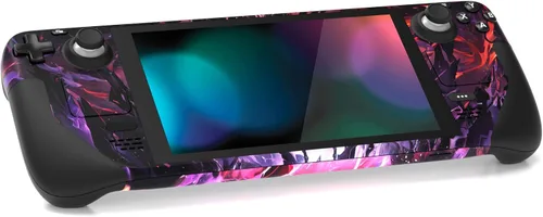 Vista 5 de PlayVital Juego completo de calcomanías protectoras para Steam Deck LCD, pegatinas personalizadas Cubierta de vinilo para Steam Deck OLED - Evil