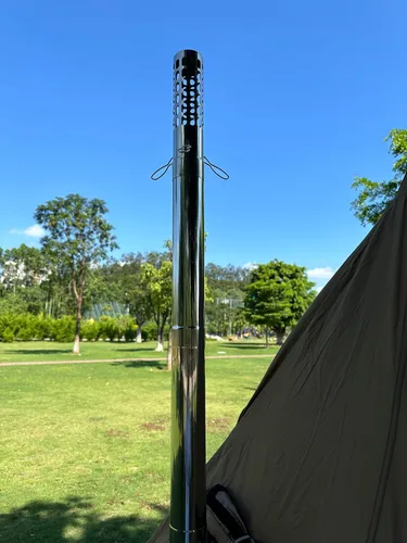 Vista 8 de SoloWilder Tubo de estufa Pantalla de pararrayos de chispas Filtro de tubo de chimenea de acero inoxidable Tapa superior de Stovepipe 2,36 pulgadas