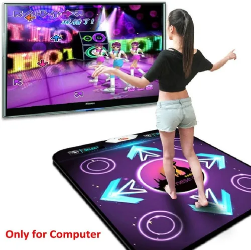 Vista 5 de AVIUDHE Almohadilla de danza, alfombrilla de baile para Dance Dance Revolution (DDR) Manta de baile USB sensible antideslizante para PC, portátil