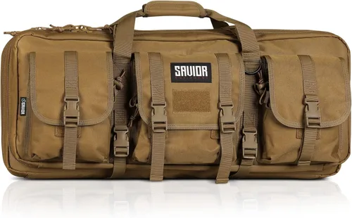 Vista 9 de Savior Equipment American Classic Shorty Tactical Funda Táctica Doble para Armas Cortas Bolsa para Pistola, Bolsillos Delanteros Espaciosos, Correa