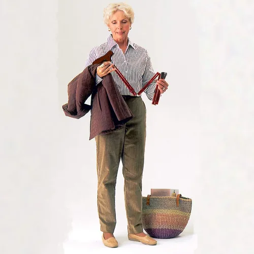 Vista 2 de Carex Bastón plegable con mango ajustable con mango de nogal, bastón plegable para mujeres y hombres, altura ajustable (33 a 37 pulgadas), punta