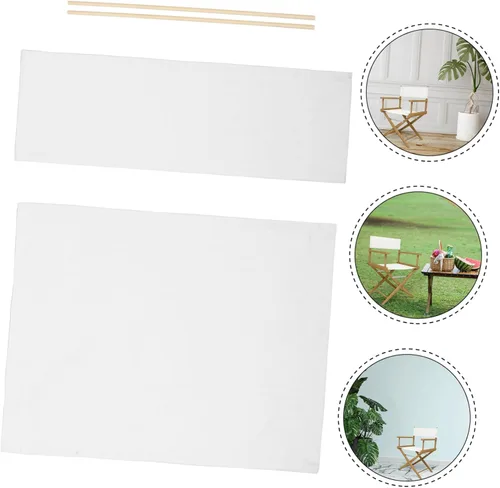 Vista 5 de 1 juego de funda de asiento de lona de repuesto para silla plegable, sillas de camping de malla transpirable, fácil de transportar, reparación