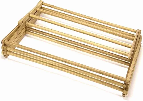 Vista 3 de Home-It rejilla de bambú para secar la ropa de 14 1/2 x 29 1/2 x 41 3/4 pulgadas