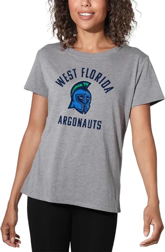 Vista 385 de Colección oficial de camisetas sueltas con logotipo desgastado grande universitario para mujer, jaspeado atlético