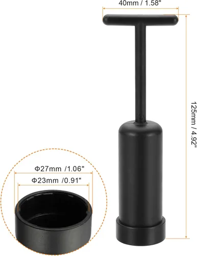 Vista 2 de MECCANIXITY Herramienta de extracción de anillo de enchufe G9, accesorios de reemplazo de luz, PVC negro, paquete de 2