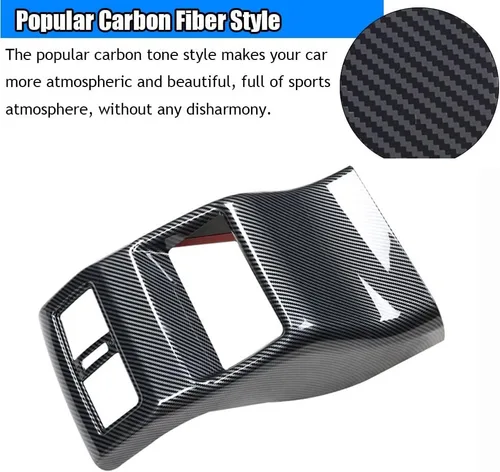 Vista 4 de Kakash Accesorios interiores personalizados para Nissan Rogue 2021 2022 2023, cubierta trasera de ventilación de aire acondicionado, cubierta