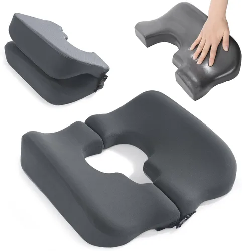 HOMBYS Cojines de espuma viscoelástica para el trasero, almohada de alivio de presión de las úlceras por decúbito para dormir y sentarse, cojín para