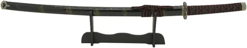Vista 8 de Snake Eye Tactical Espada samurái katana de dos tonos con soporte de espada gratis