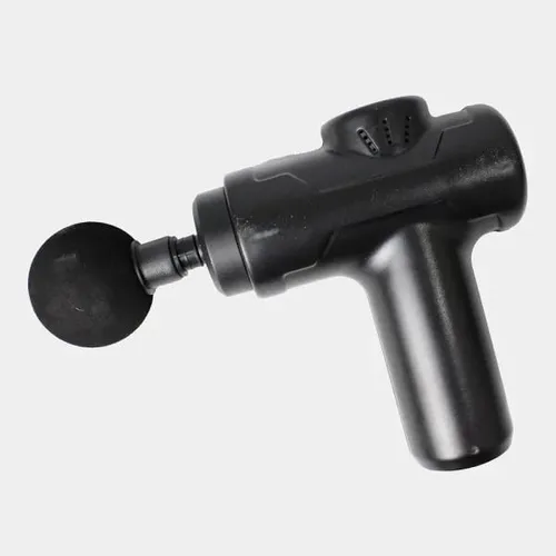 Vista 5 de Masajeador de percusión de tejido versión 3.0, pistola de masaje con 4 accesorios, 6 ajustes de velocidad, funcionamiento silencioso, mango