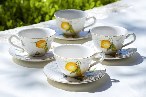 Vista 6 de Lemon Bee - Juego de té de porcelana fina (11 piezas)