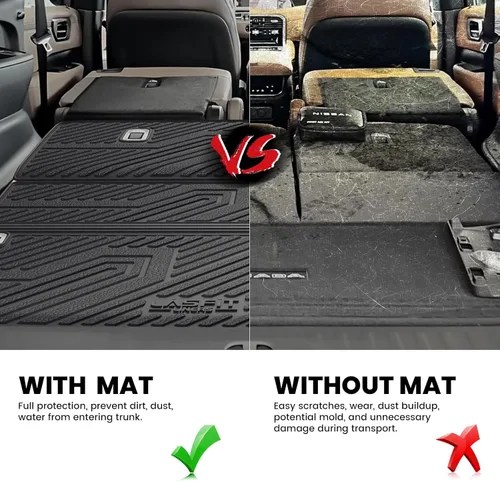 Vista 4 de LASFIT Alfombrillas de carga y respaldo de automóvil, aptas para todo tipo de clima, elastómero termoplástico de ajuste personalizado, fácil