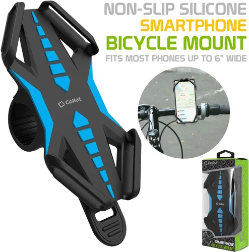 Vista 8 de Cellet Soporte universal para teléfono para bicicleta, soporte para motocicleta compatible con Apple iPhones, Samsung Galaxy, Google Pixel, Moto Azul