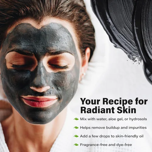 Vista 5 de Polvo de carbón activado a granel – 1.75 libras. Tarro, coco, grado alimenticio, Kosher sin OMG, blanqueamiento de dientes, máscara facial