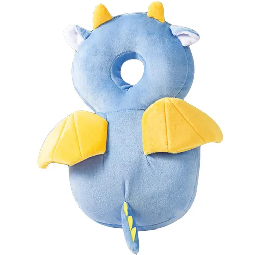 Vista 10 de Protector de cabeza para andador de bebé, ajustable, mochila de protección para la cabeza del bebé, almohadilla de seguridad (ángel)