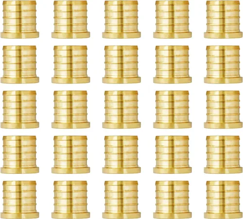 Vista 31 de SUNGATOR Accesorios Pex de 1 pulgada, paquete de 2 acoplamientos Pex de 1/2 pulgada, sin plomo de latón, accesorios Pex de 1 pulgada para tubería Pex