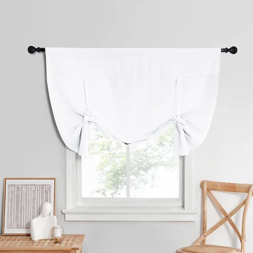 Vista 114 de NICETOWN Cortina Opaca con Aislamiento Térmico – Persiana Enrollable para Ventana de Bebé para Dormitorio/Acción de Gracias