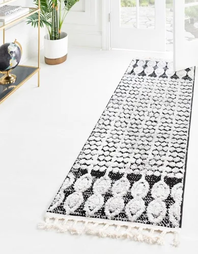 Vista 21 de Rugs.com Cherokee Collection - Alfombra alta negra de 2 x 3 pies perfecta para entradas, cocinas, rincones de desayuno, piezas de acento