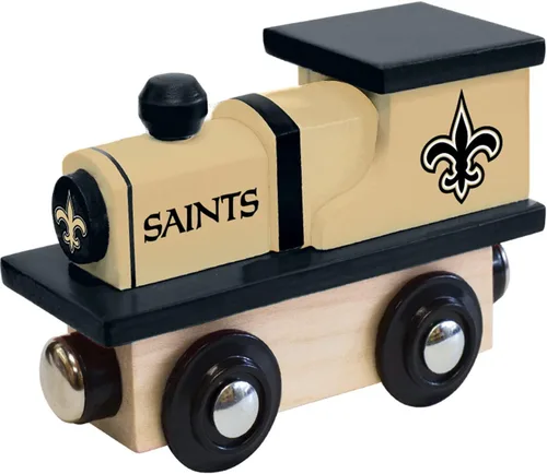 Vista 20 de MasterPieces NFL San Francisco 49ers - Tren de juguete de madera real, para mayores de 3 años, color negro