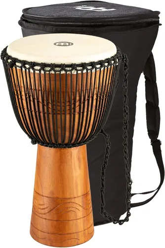Vista 9 de Meinl Percussion ADJ2-M+BAG Cuerda de estilo africano afinada de madera de 10 pulgadas con bolsa, color marrón
