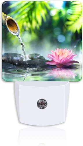 Vista 12 de Ink Blots - Luz nocturna de clave aguda, notas musicales negras, luz nocturna enchufable, sensor automático del atardecer al amanecer, lámpara LED