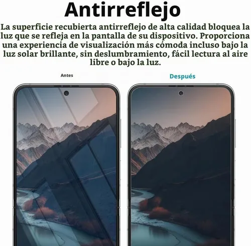 Protector de pantalla mate para Samsung Galaxy Z Flip 4 5G, antihuellas, autocurable, paquete de 3 cubiertas completas en el interior + 3 unidades