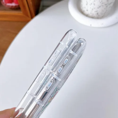 Vista 4 de Jmltech Funda para Samsung Galaxy S23, para Samsung Galaxy Ultra, delgada, bonita, protectora, transparente, floral, para Samsung