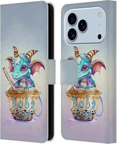 Vista 260 de Head Case Designs Officially Licensed Ruth Thompson Boba Tea Cup O Dragons Leather Wallet Case Compatible with Apple iPhone 7 Plus / 8 Plus