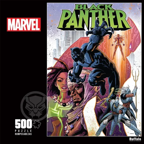 Buffalo Games - Marvel - Black Panther #19-500 Piece Jigsaw Puzzle for Adults -Challenging Puzzle Perfect for Game Nights - Finished Size is 21.25 x