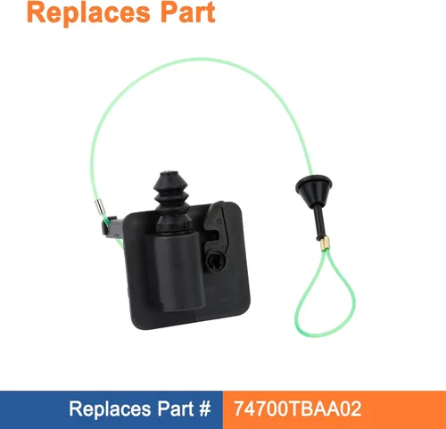 Vista 2 de Conjunto de puerta de gas con actuador de tapa de combustible (1 PS). Apto para Honda Civic 2016-2021. Sustituye a la parte # 74700TBAA02.