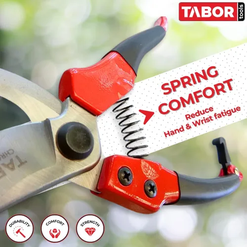 Vista 3 de Herramientas S821 profesional Tabor de Sharp Bypass. Tijeras de podar, hacen cortes precisos, excelentes para manos pequeñas y medianas Secateurs