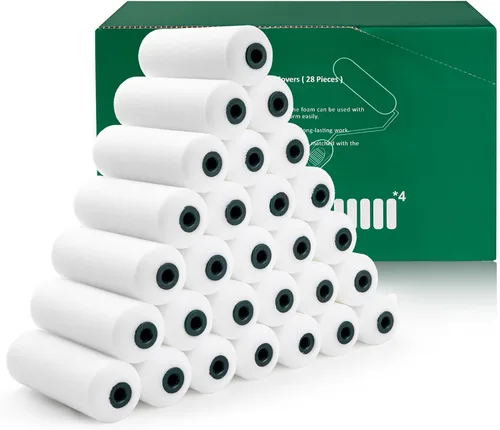 Vista 8 de Kit de rodillo de pintura de espuma CoatPro Twools, 2 pulgadas, paquete de 10 rodillos pequeños con rodillo de pintura de espuma de alta densidad