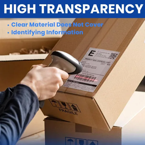 Vista 5 de ADHES Cinta de embalaje Cinta de envío Cinta de embalaje para cajas móviles, 54.68 yardas por rollo 1.88 pulgadas de ancho 2.6 mil de grosor