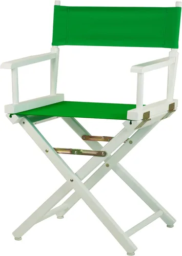 Vista 70 de Casual Home - Silla de director de 18 in, marco negro, lona negra, altura clásica