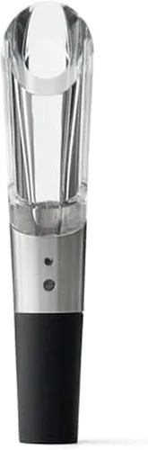 Rabbit W6127 Aireador y vertedor de vino, diseño transparente y acero inoxidable, fácil de usar para mejorar el sabor del vino y un vertido suave