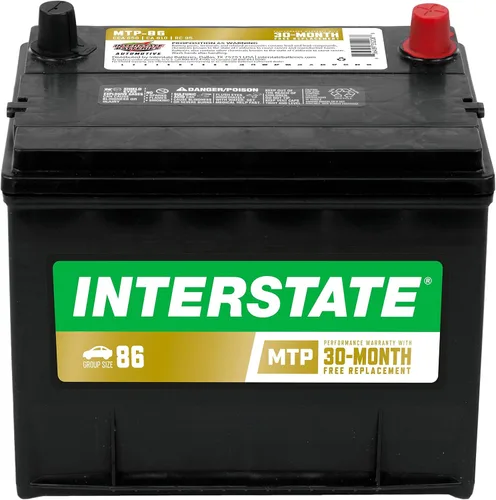 Interstate Batteries Batería de repuesto para automóvil Group 86 (MTP-86) 12V, 650 CCA, 30 meses de garantía, batería automotriz de repuesto para