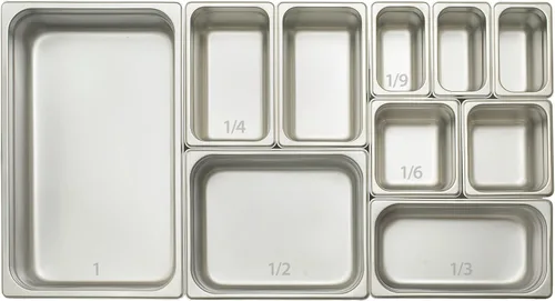 Vista 4 de Winco Bandeja de vapor antiatascos, tamaño medio x 4 pulgadas, peso estándar