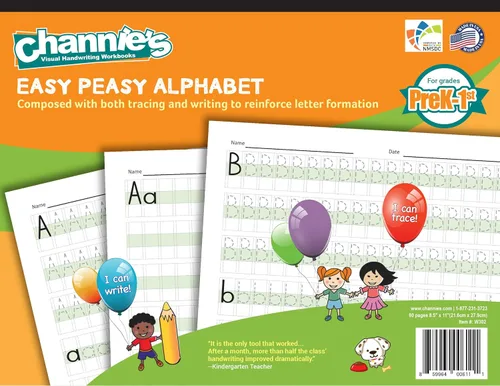 Vista 3 de Channie's Juego de libros de escritura visual y matemáticas todo en uno para estudiantes de prekindergarten - 1er grado de escuela primaria