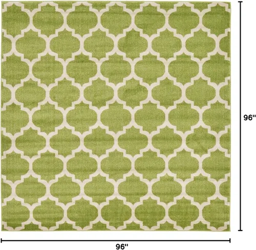 Vista 909 de Unique Loom Trellis Collection - Alfombra de área de Filadelfia, rectangular de 2 pies 2 pulgadas x 3 pies, color morado y marfil