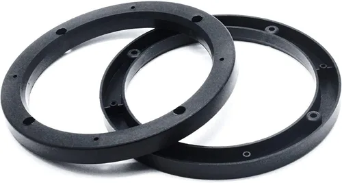 Vista 3 de 2 espaciadores de altavoces ABS de ajuste universal de 6.5 pulgadas para automóvil automóvil, profundidad de 0.551 in
