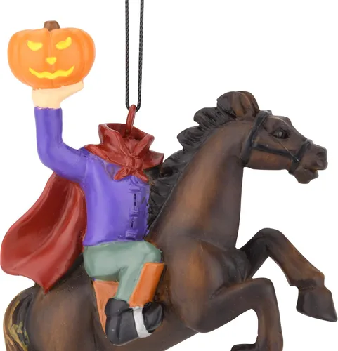 Vista 6 de Tree Buddees Jinete sin cabeza con adornos de calabaza para Halloween/Navidad
