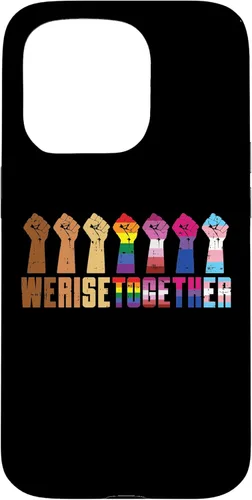 Vista 14 de We Rise Together Black LGBT Raised Fist Pride Equality Gift Case for iPhone 17
