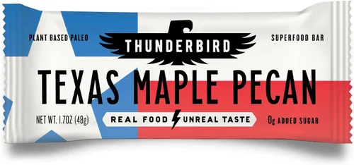 Vista 9 de Thunderbird Bars - Bocadillo energético, sin gluten con proteínas, comida real saludable, paleo vegano sin OMG, sin azúcar añadido, sabor a anacardo
