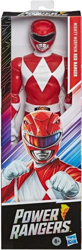 Vista 2 de Power Rangers Mighty Morphin Red Ranger 12-Inch Action Figure Toy Inspired by Classic TV Show, with Power Sword Accessory