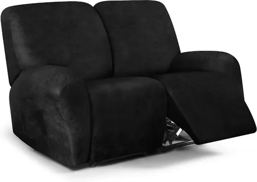 Vista 19 de ANARACHON Fundas para sillas reclinables con aspecto de cuero, funda elástica de 4 piezas, funda suave para silla reclinable, protector de muebles