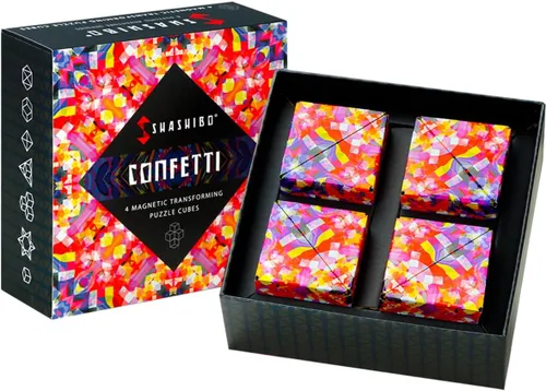 Vista 24 de Shashibo Caja de Cambio de Forma - Premiado, Patentado Juego de Dedos con 36 Imanes de Tierras Raras - Se Transforma en Más de 70 Formas, Caja
