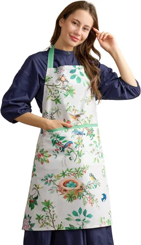 Vista 68 de Maison d' Hermine Delantal 100% de algodón para mujeres con bolsillo de cocina delantal de chef para hombres, decoración de Pascua