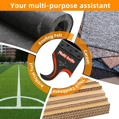 Vista 3 de AIFICUT 10 piezas de gancho oscilante multiherramienta hoja para tejas de techo de alfombras, materiales suaves, herramienta oscilante universal